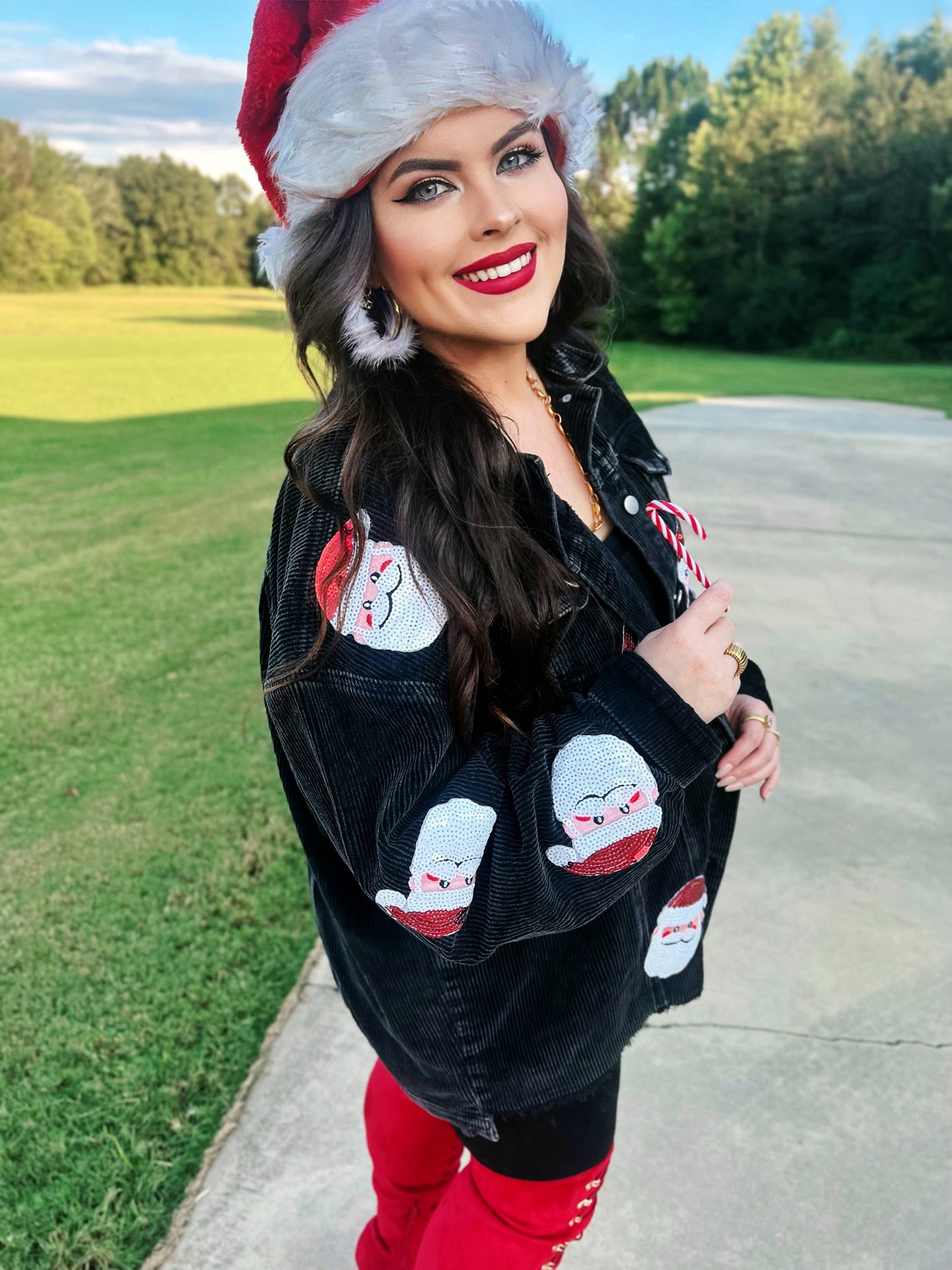 S-3X J. Lee Santa Sequin Shackets