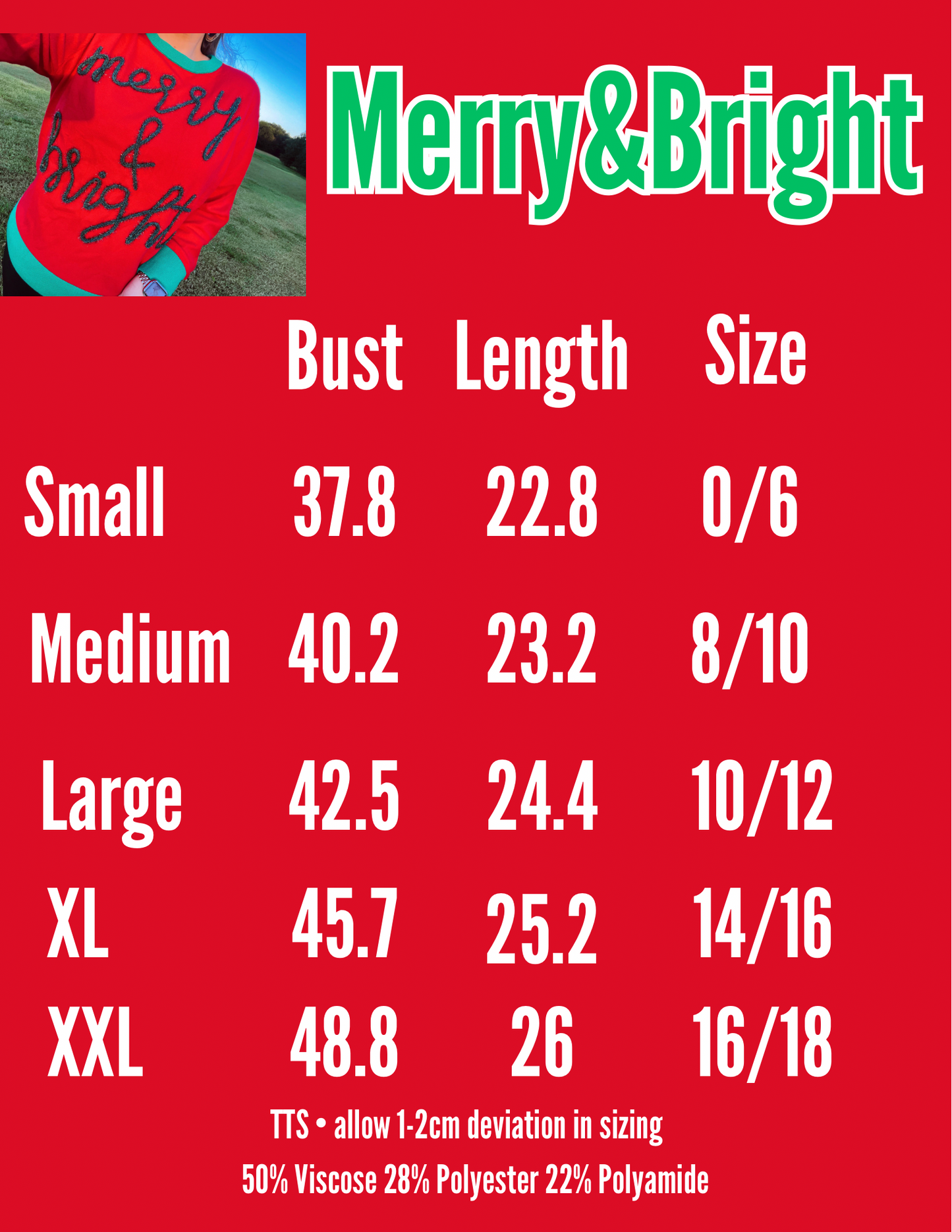 S-3X Merry & Bright Sweater