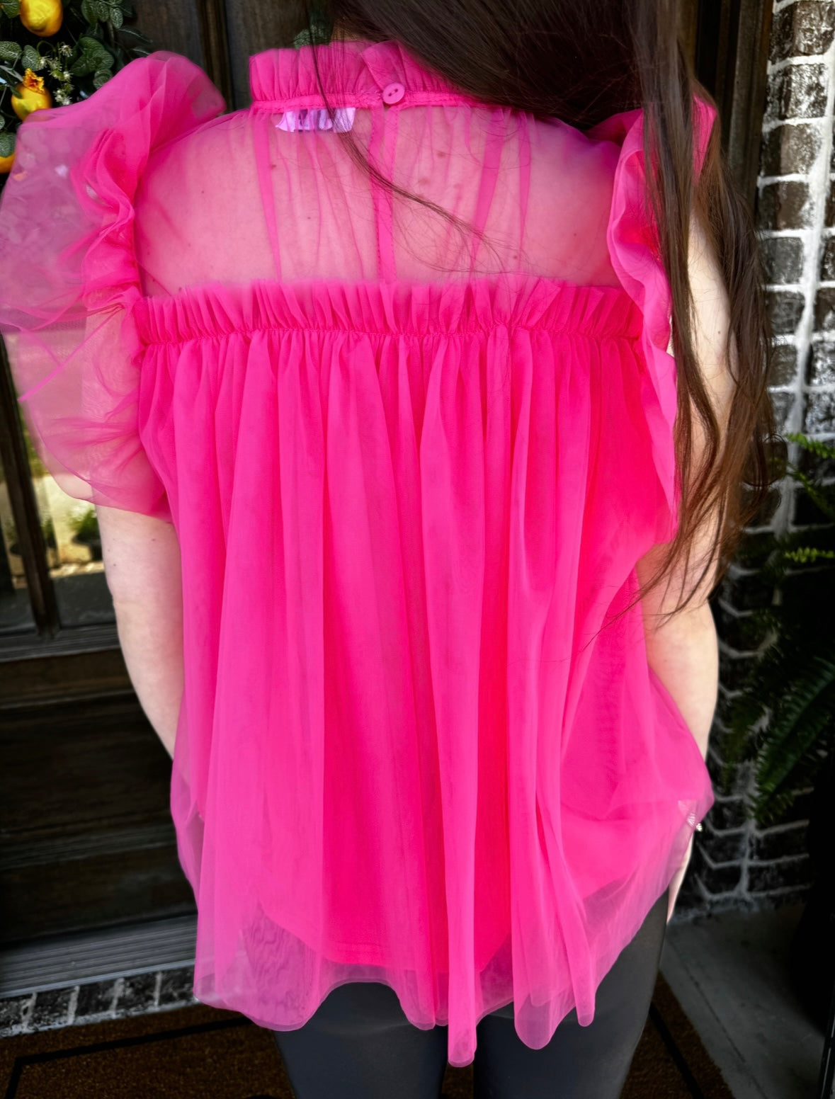 Tulle Babydoll Blouse