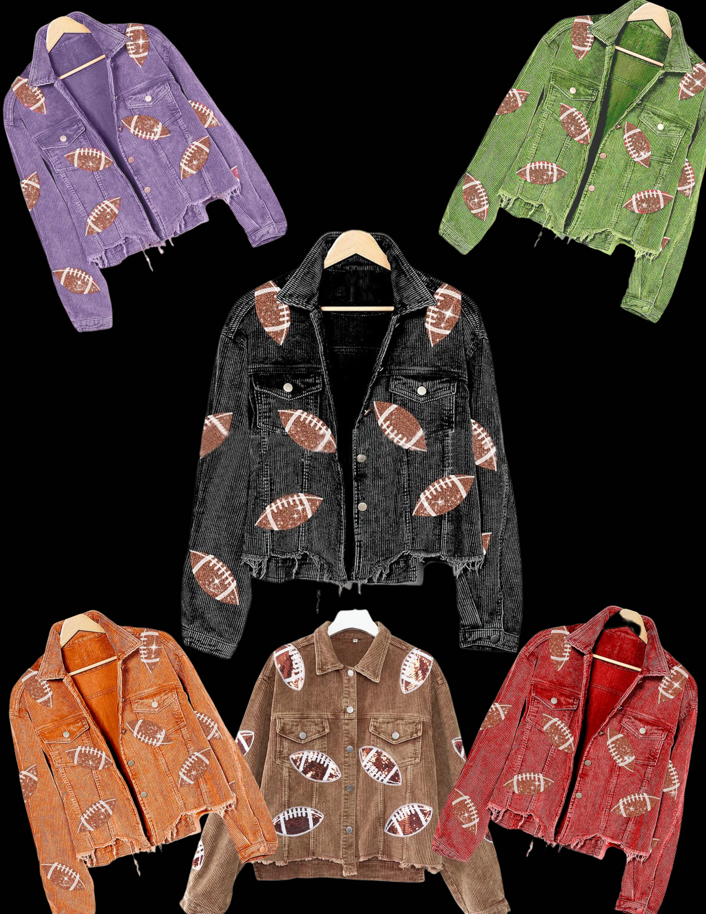 Preorder: Sequin Football Shackets