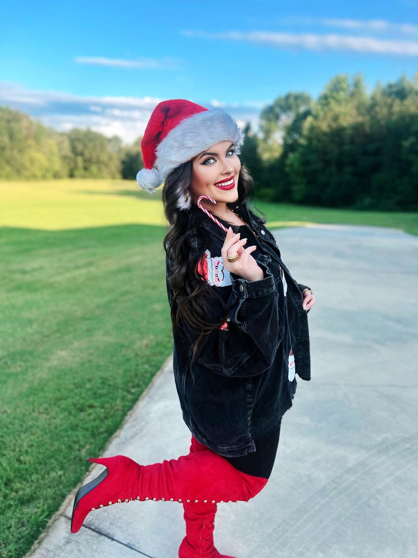 S-3X J. Lee Santa Sequin Shackets