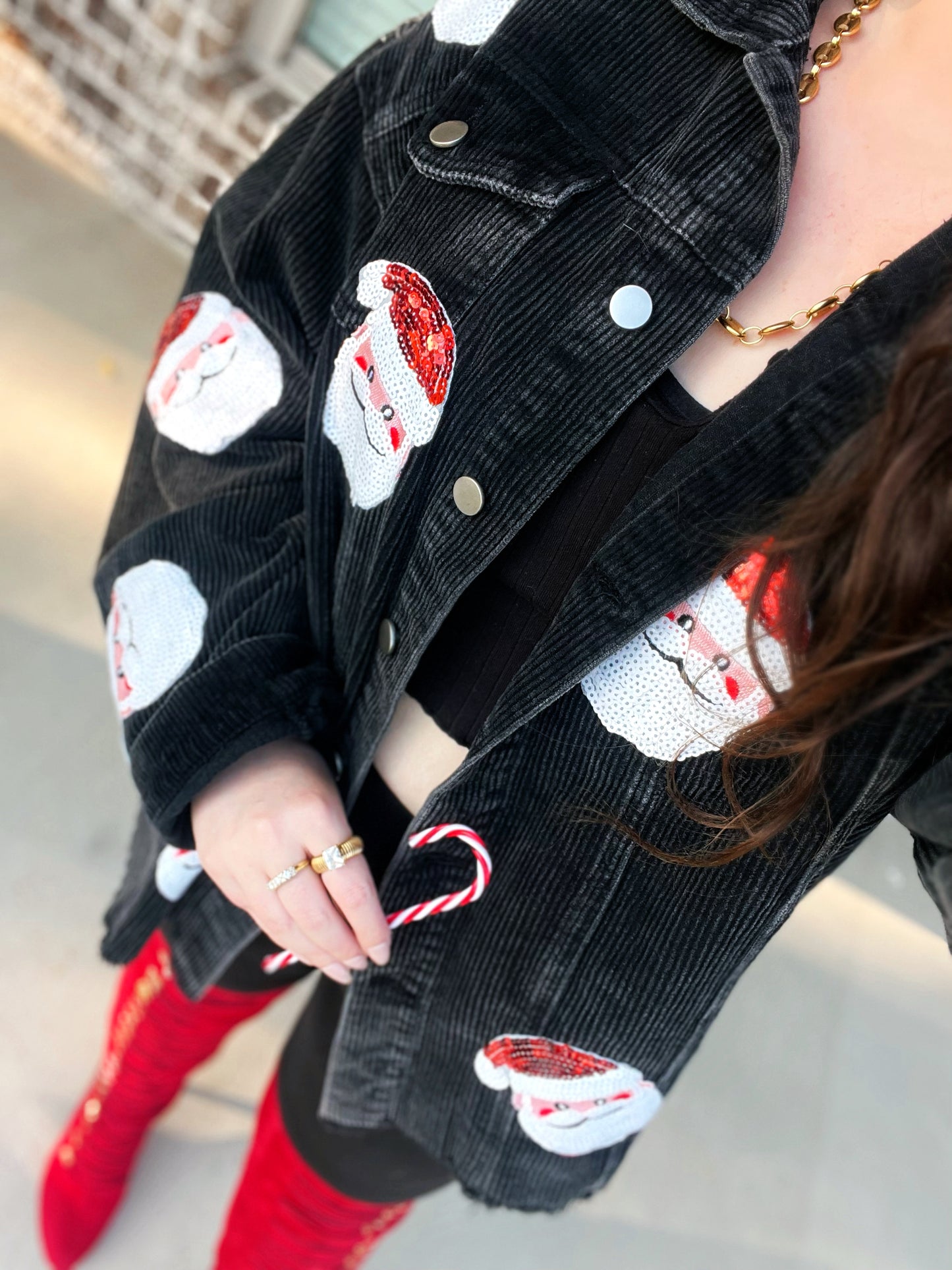 S-3X J. Lee Santa Sequin Shackets