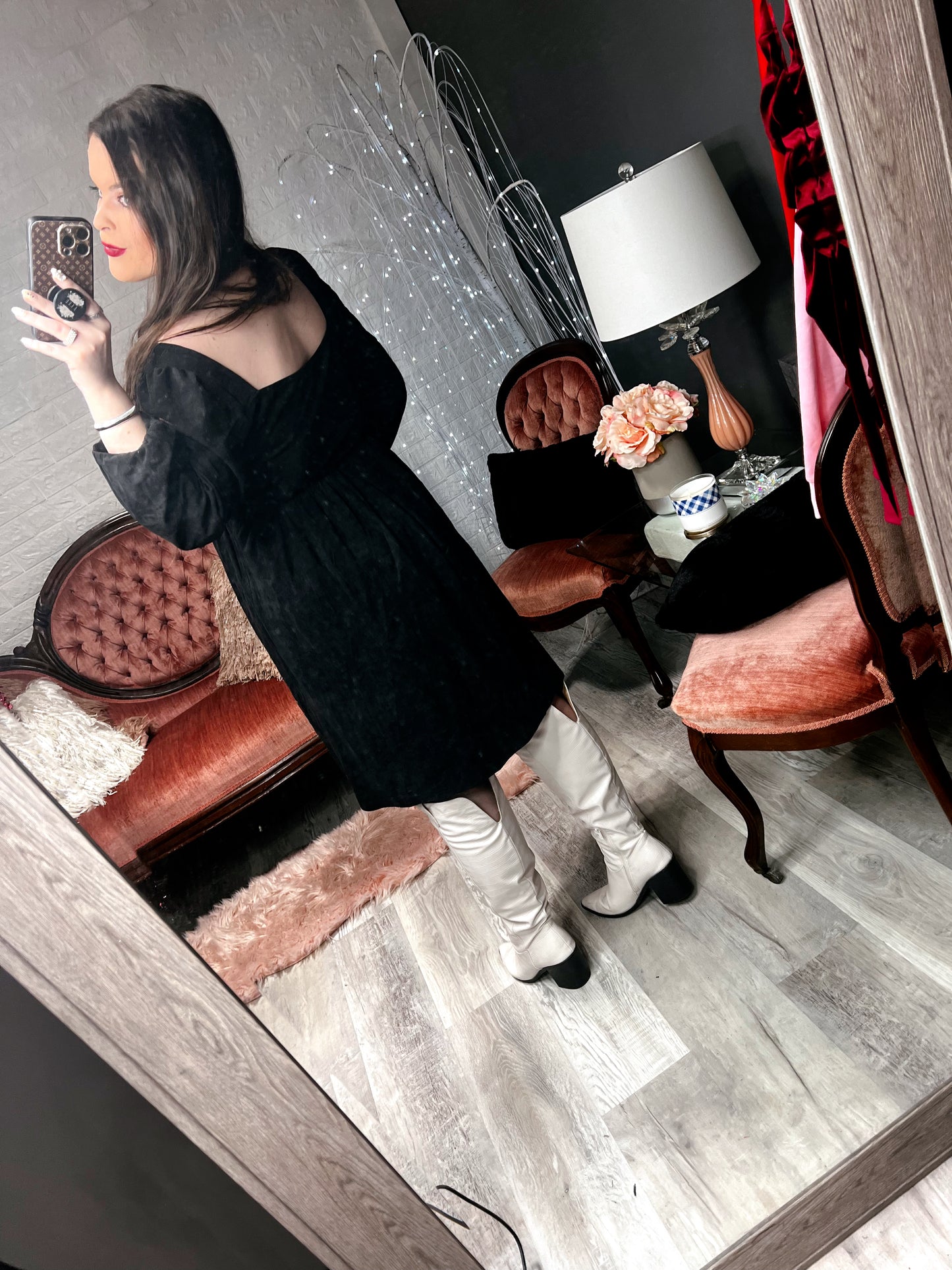 S-XL J. Lee Sequin Nutcracker Dress