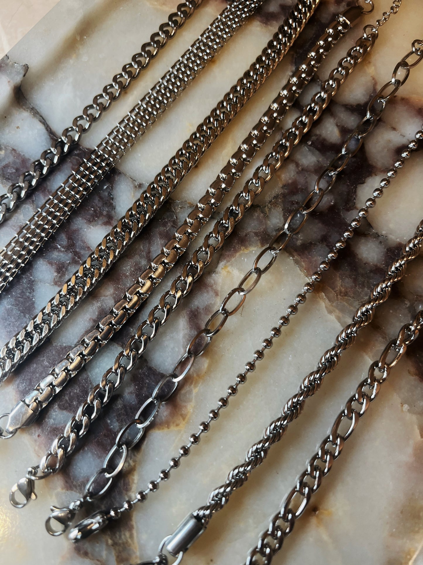 Luxe Stainless Steel Waterproof Bracelet Set