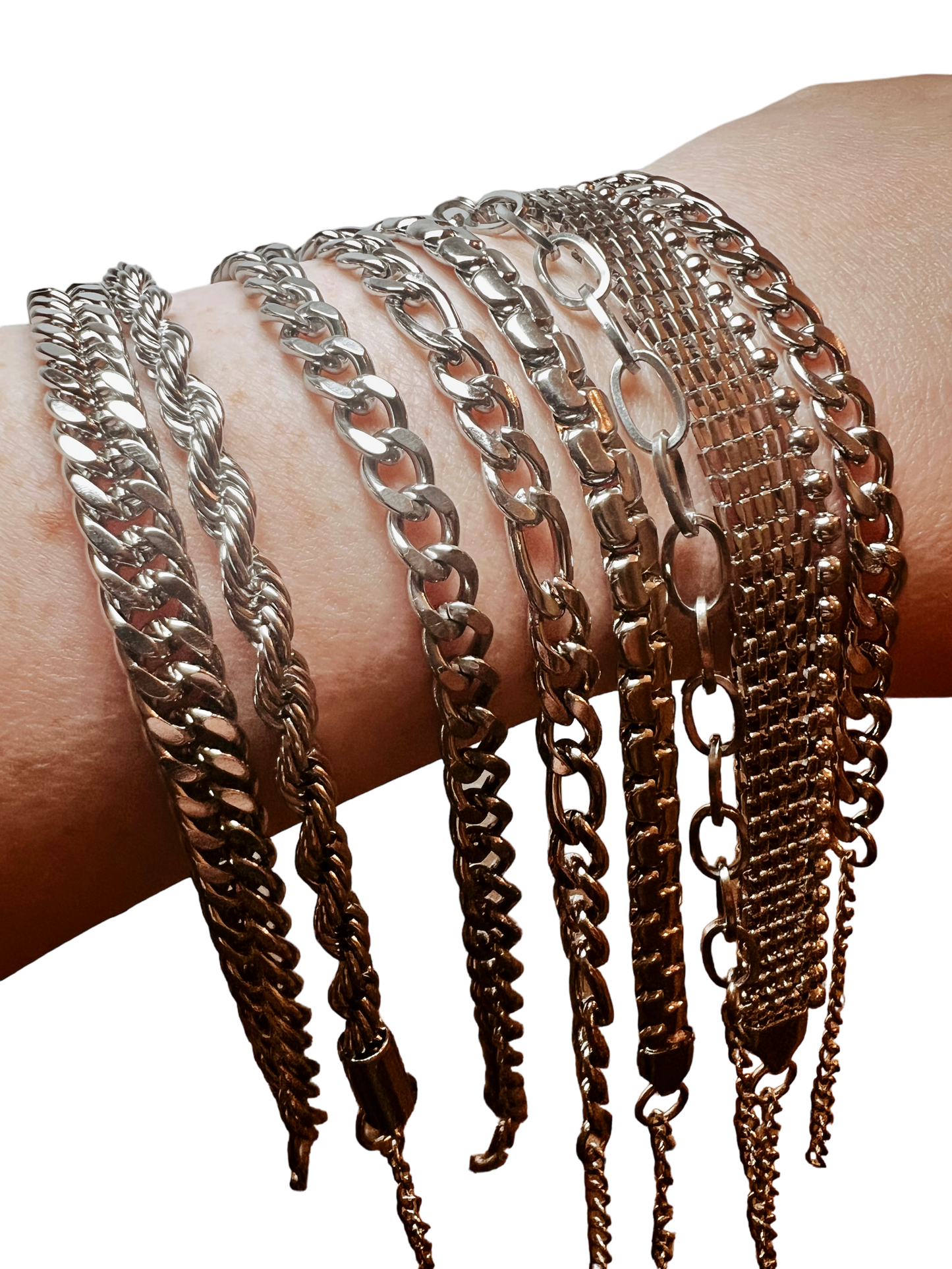 Luxe Stainless Steel Waterproof Bracelet Set