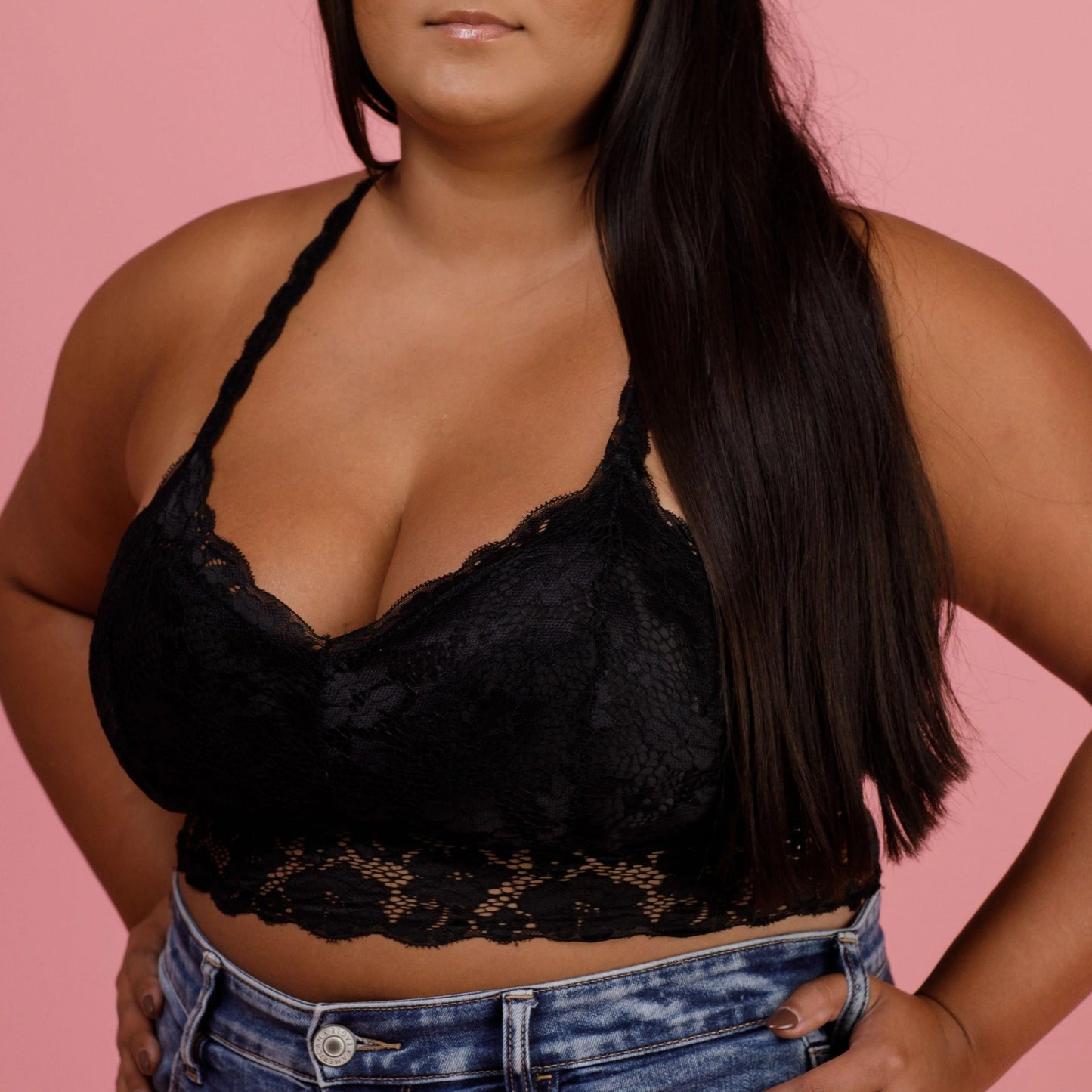 BLACK JULIETTE BRA (FITS UP TO 48HH)