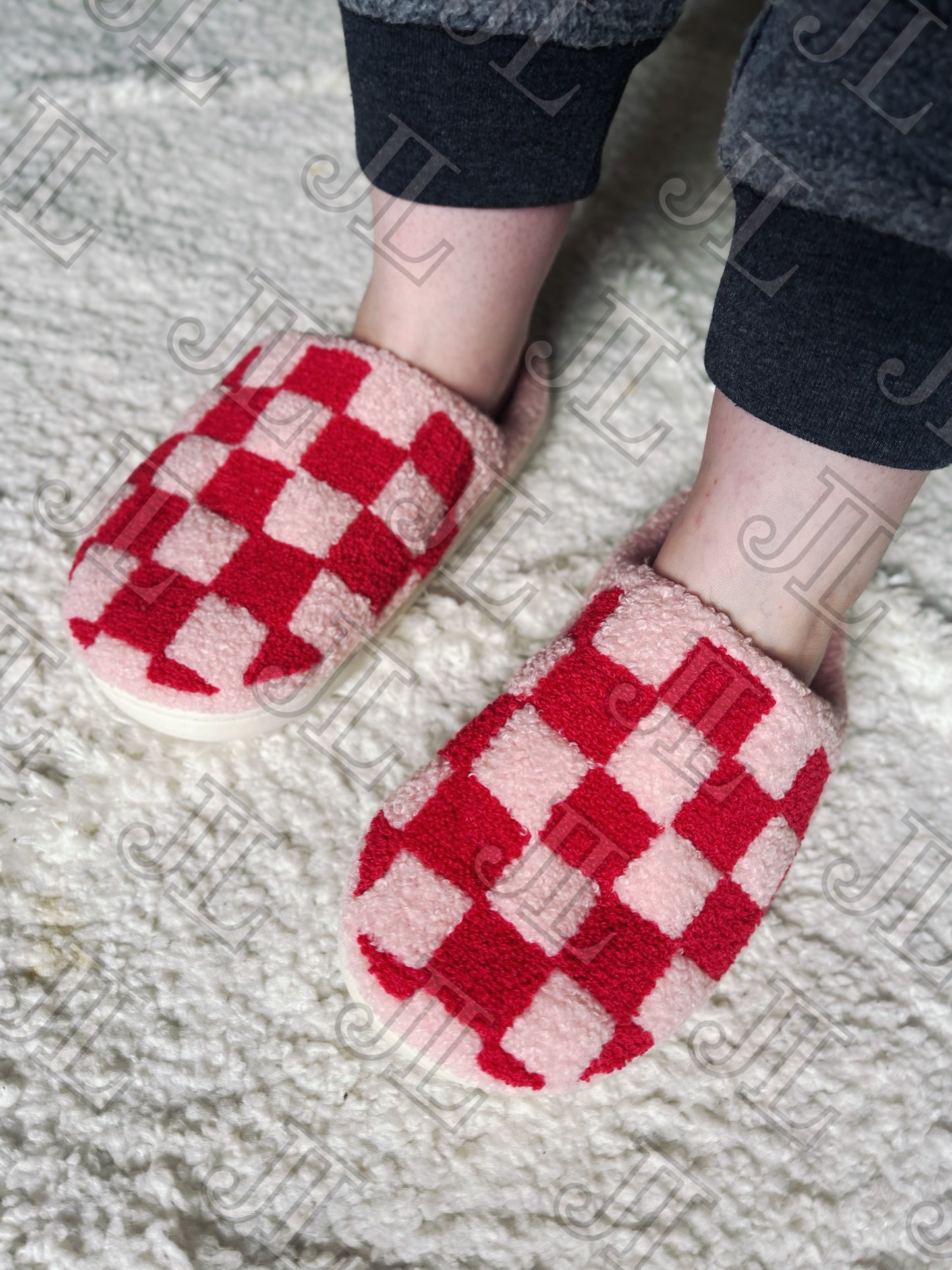 Checkered Slippers
