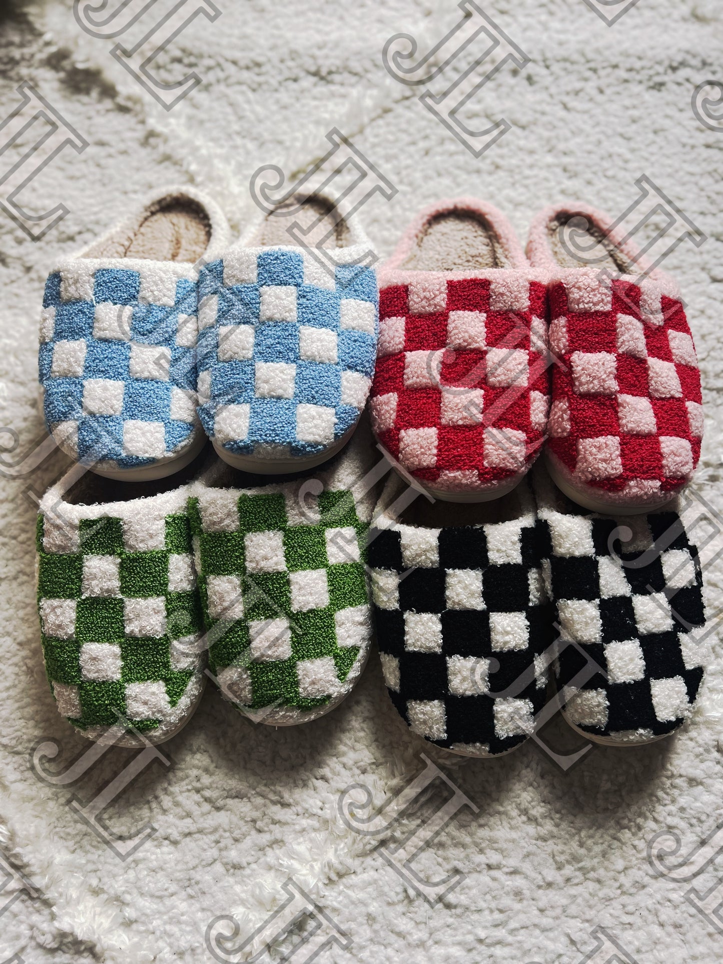 Checkered Slippers