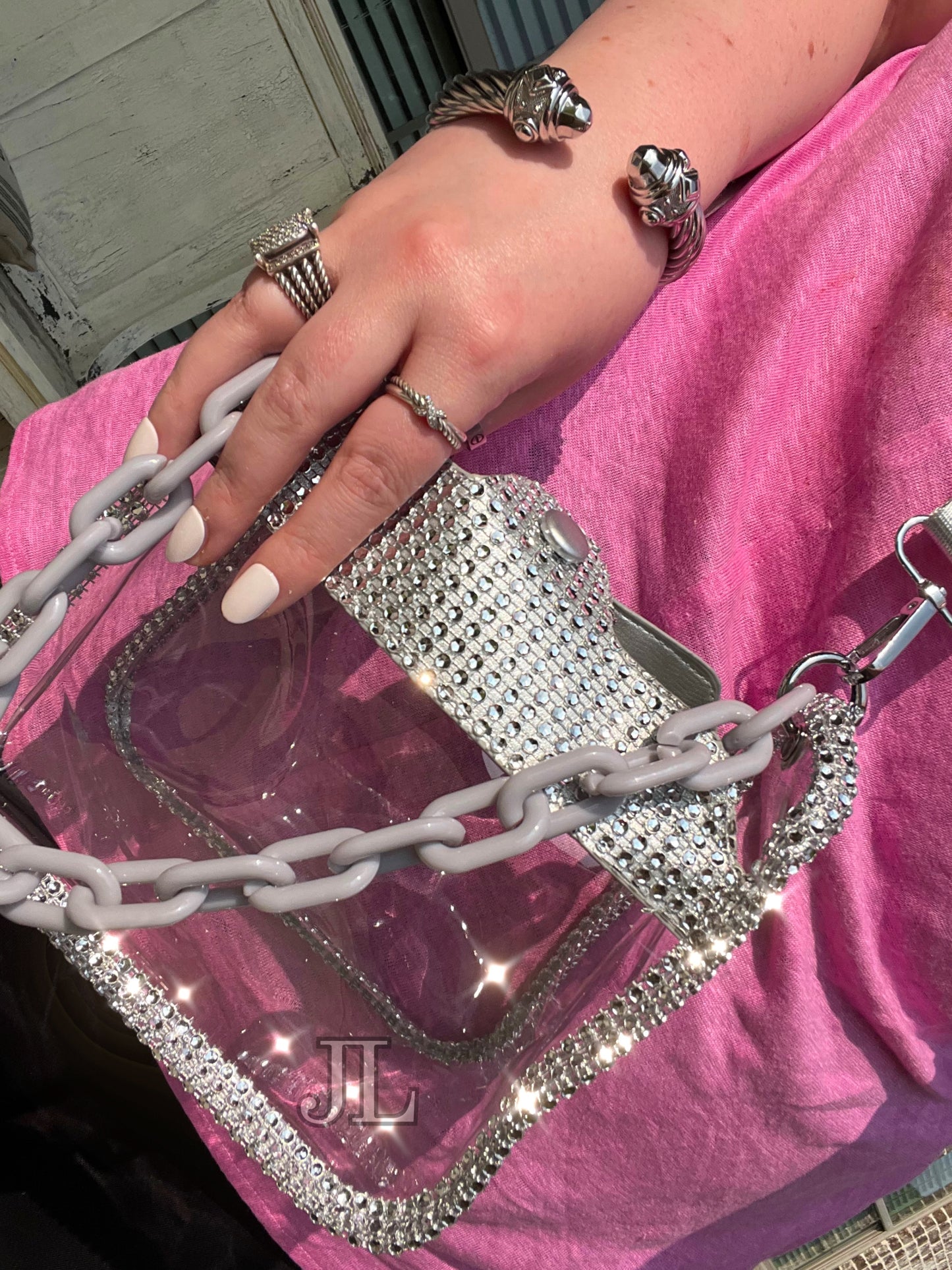 Rhinestone Clear Purses