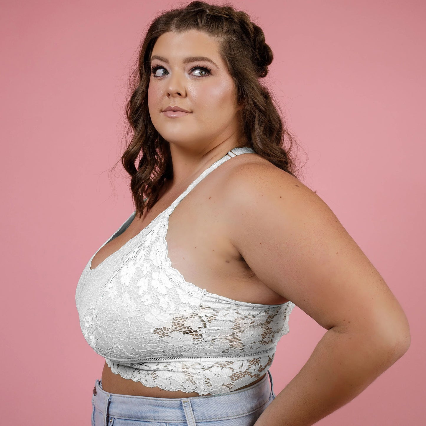 WHITE JULIETTE BRA (FITS UP TO 48HH)