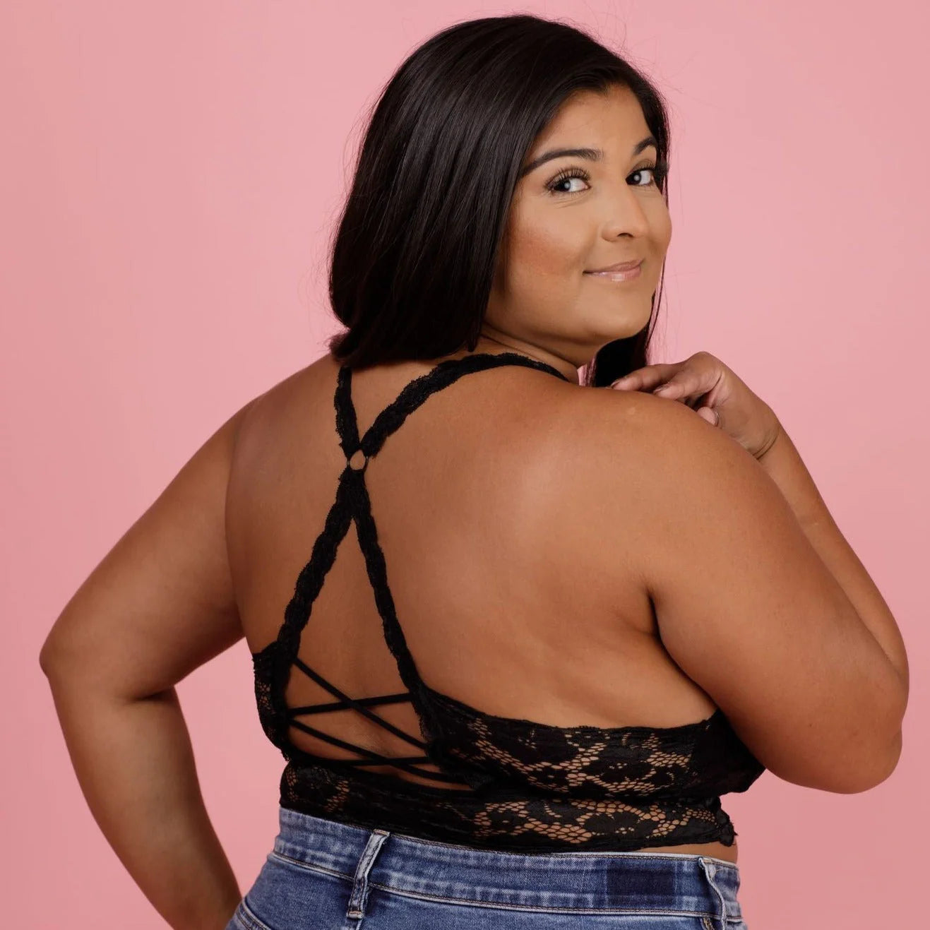 BLACK JULIETTE BRA (FITS UP TO 48HH)