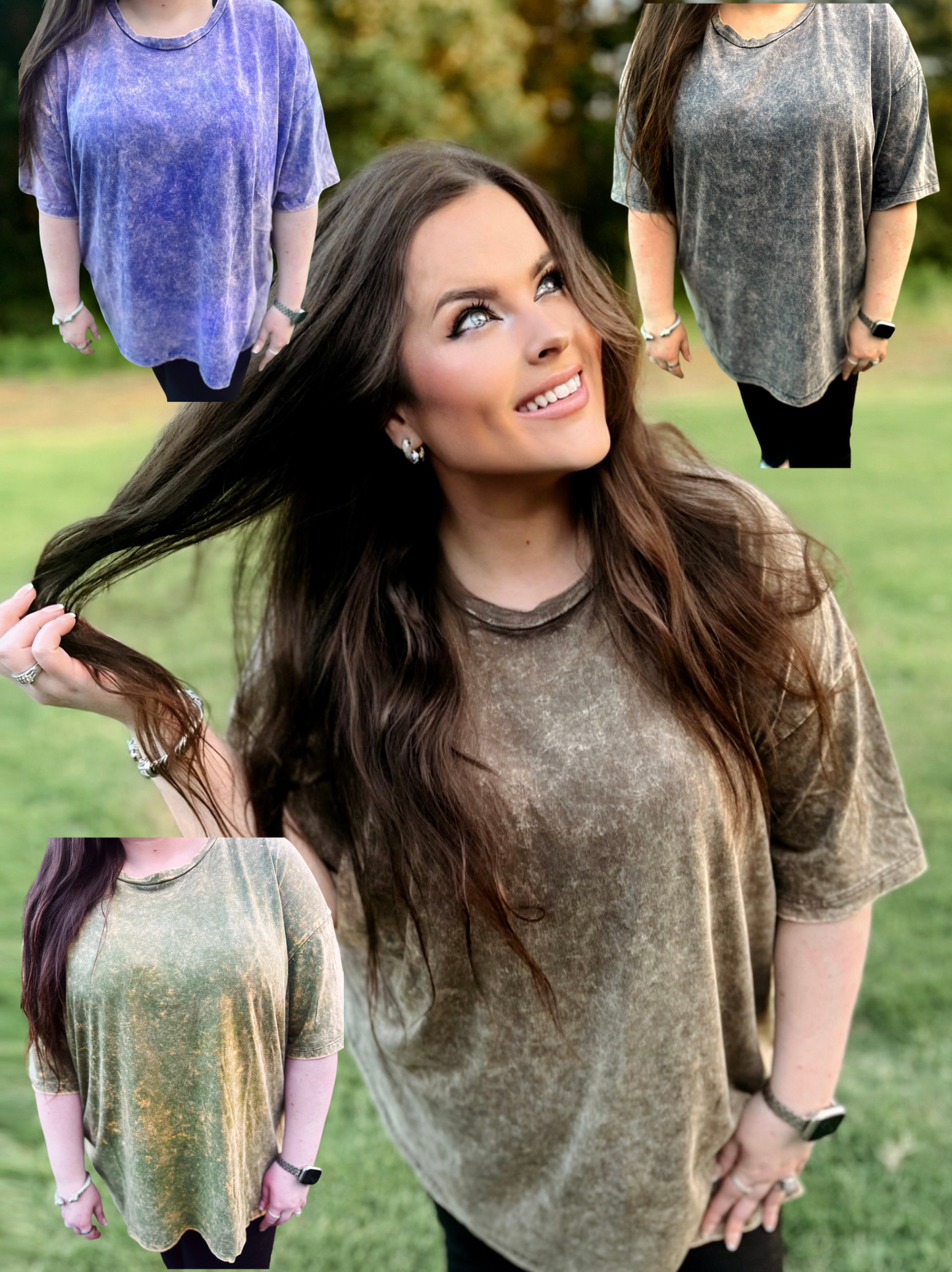 Zenana Mineral Washed Tees