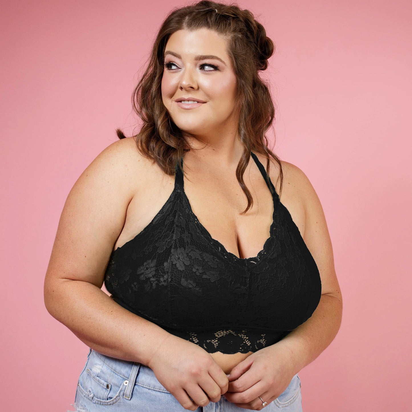 BLACK JULIETTE BRA (FITS UP TO 48HH)