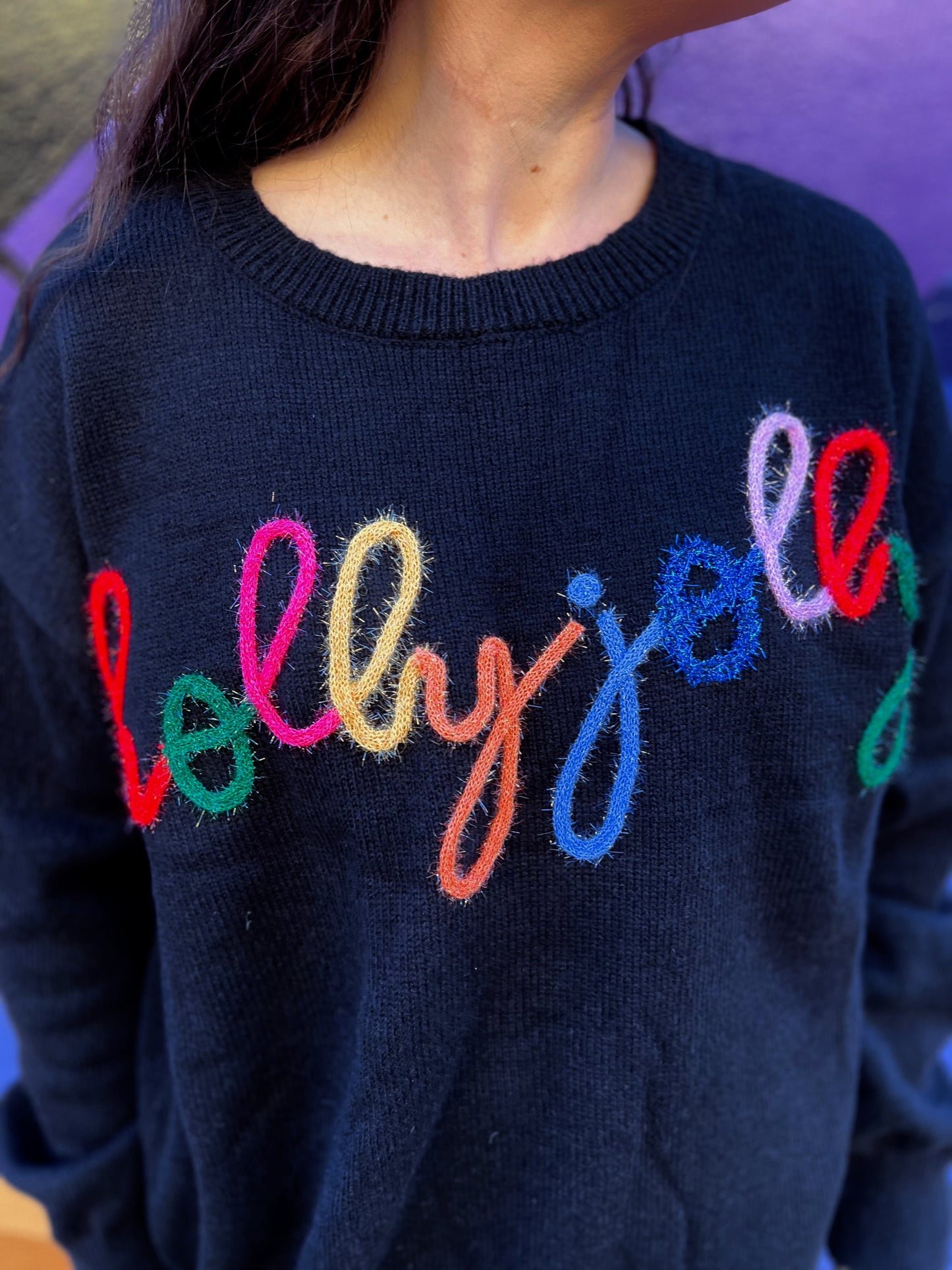 Holly Jolly Tinsel Sweater