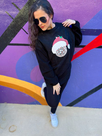 RTS Disco Santa Sequin Corded Crew