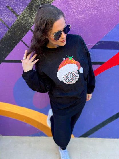 RTS Disco Santa Sequin Corded Crew