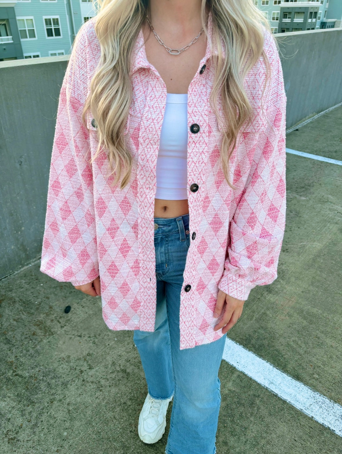 J. Lee Luxe Pink Shacket