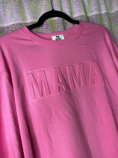 Embossed Mama Lightweight Sweatshirt