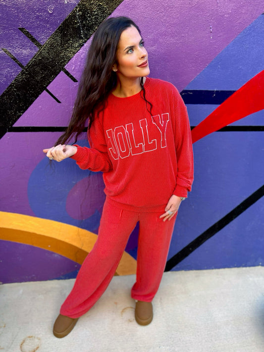 RTS Jolly Ribbed Pajamas Set