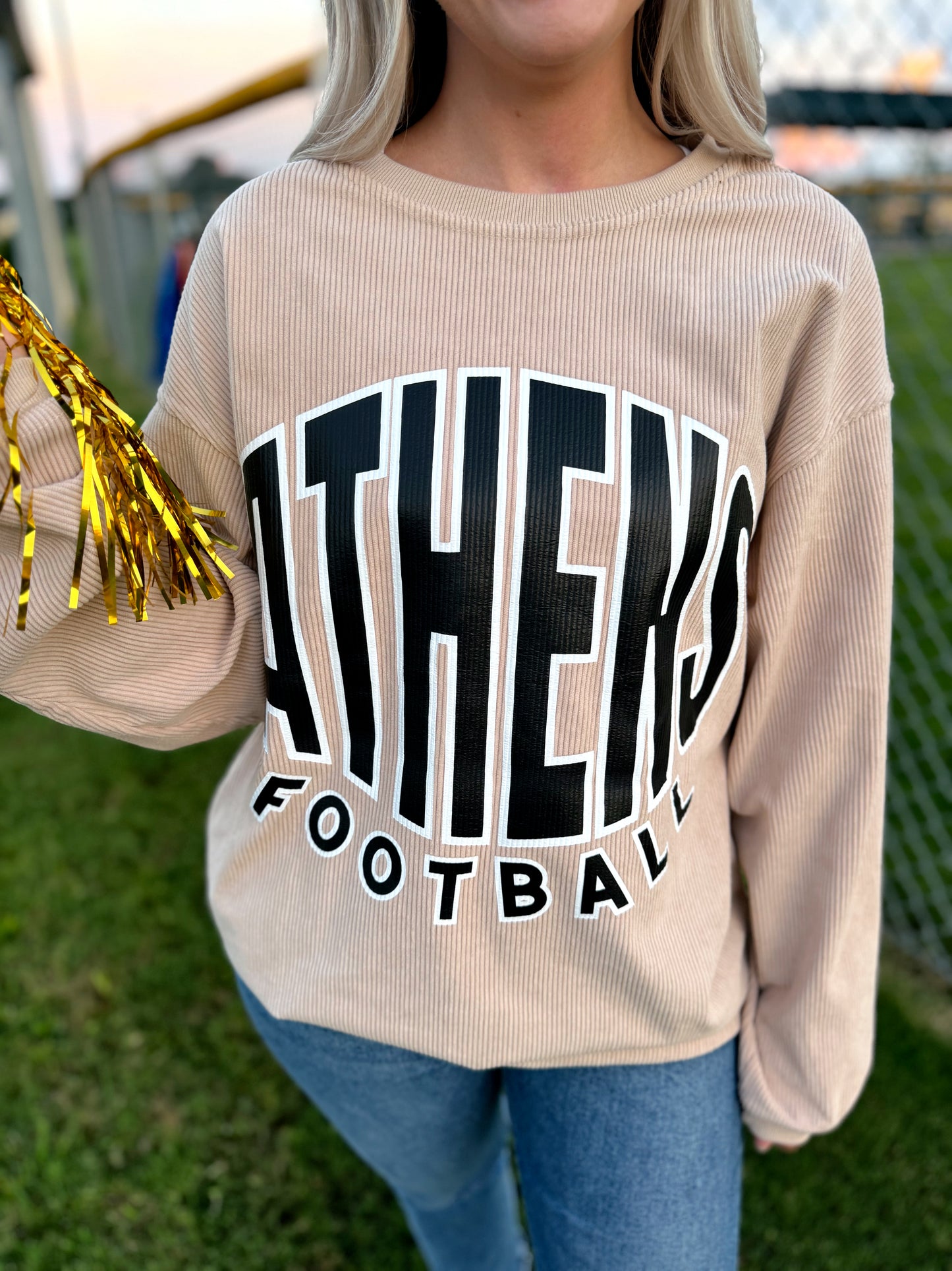 Customized School Spirit Corded Crew