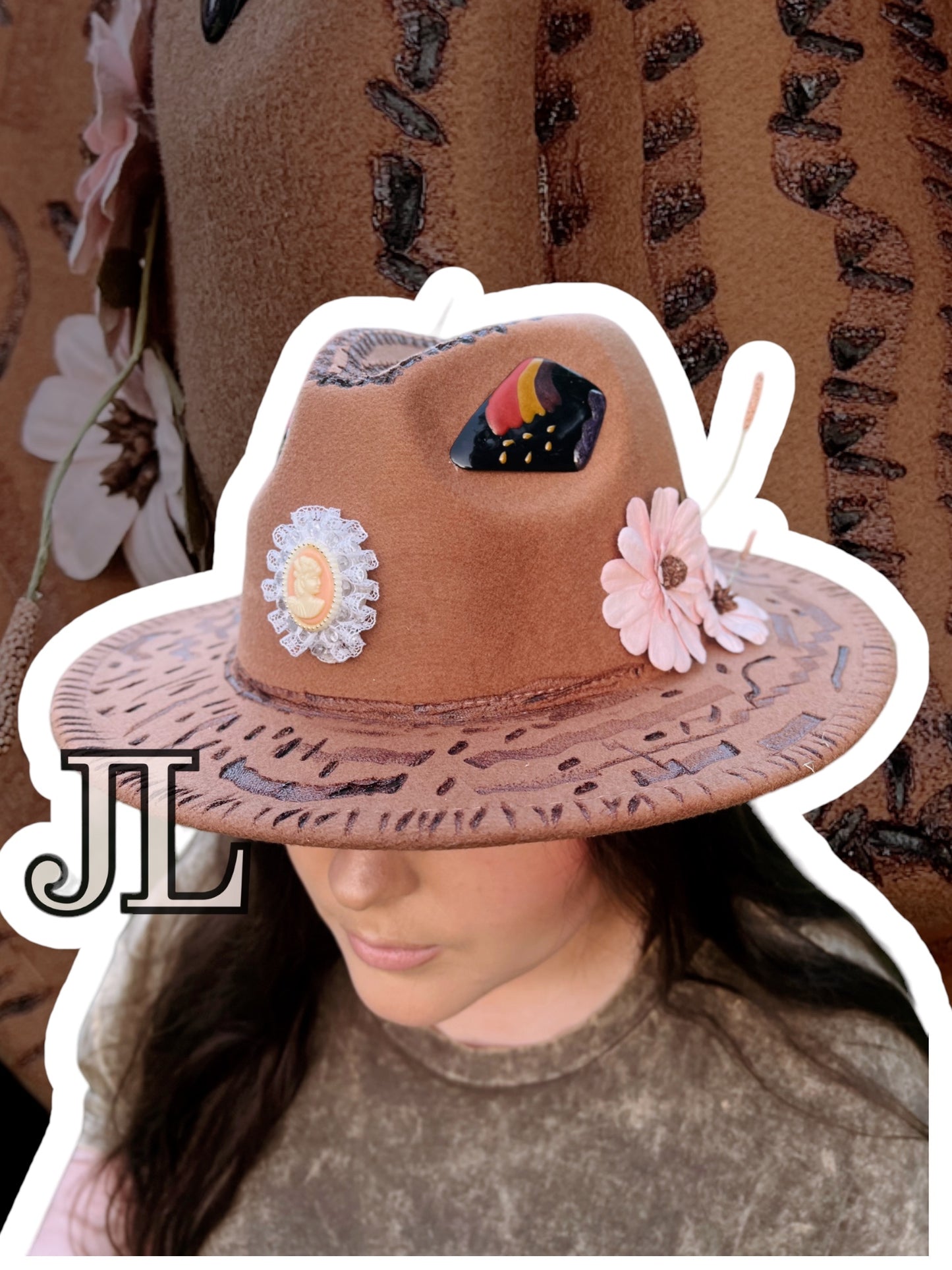 Custom Brown Rancher Hat