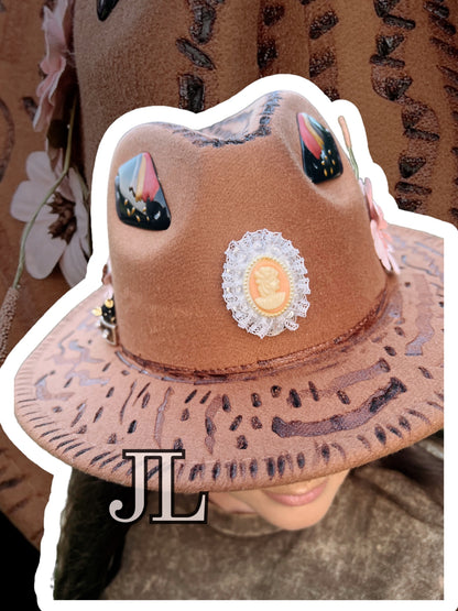 Custom Brown Rancher Hat