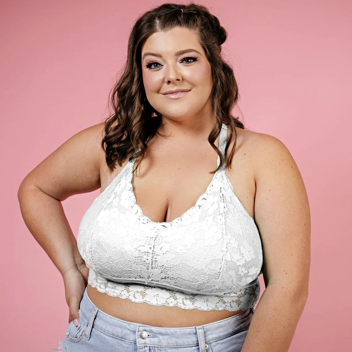 WHITE JULIETTE BRA (FITS UP TO 48HH)
