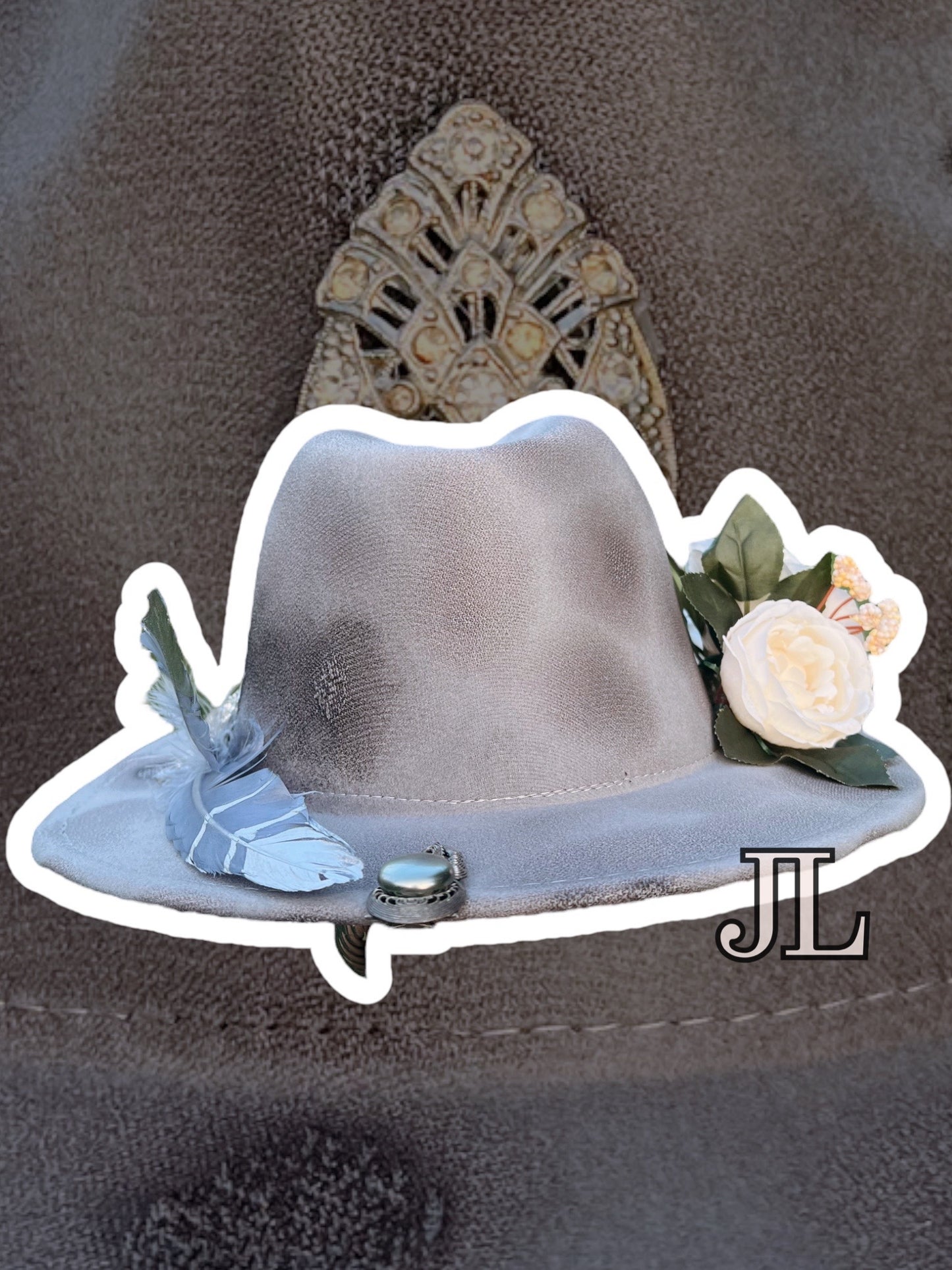Custom Gray Rancher Hat