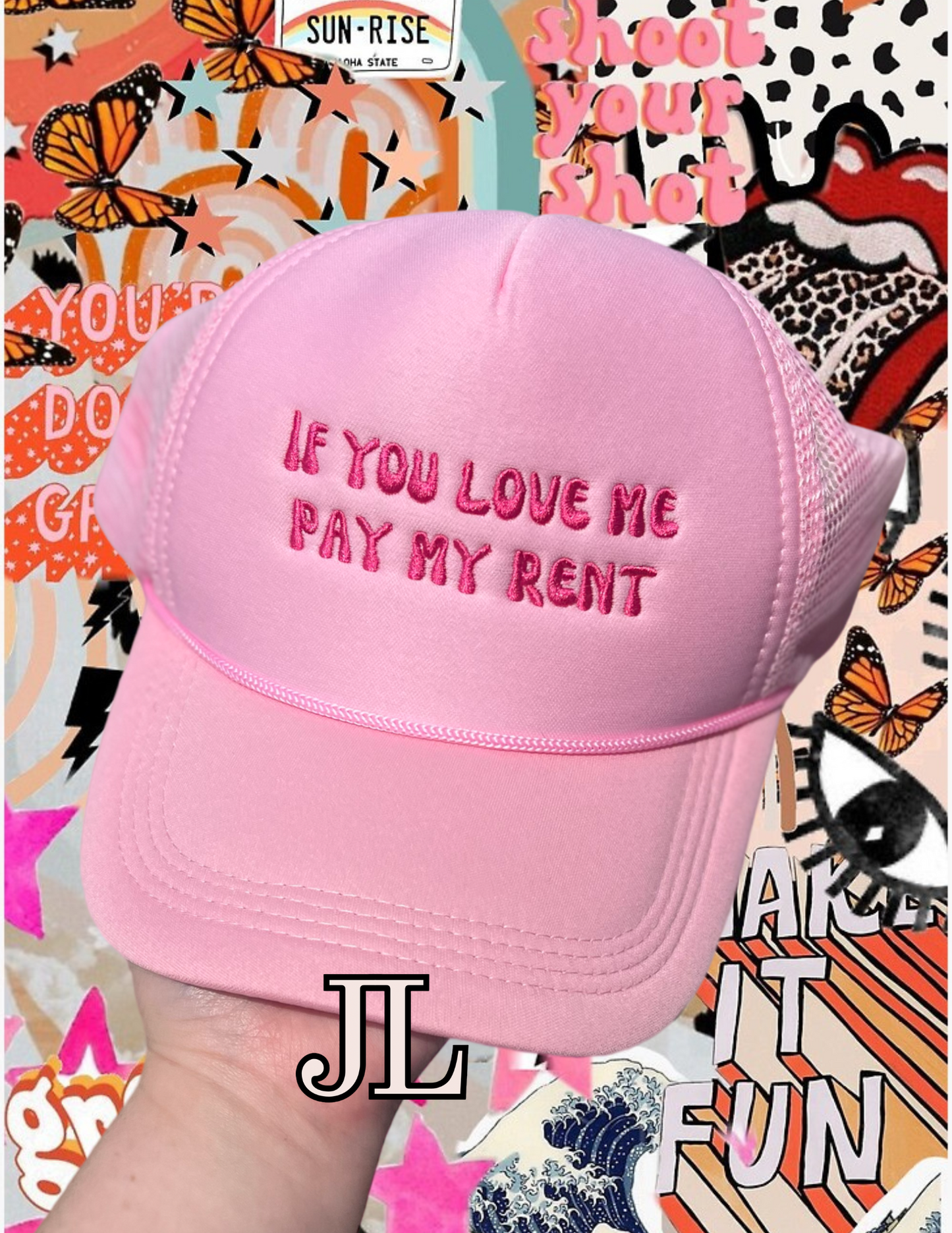 Pay My Rent Custom Trucker Hat
