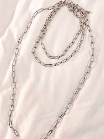 SILVER CHAINLINK NECKLACES