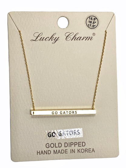 GO GATORS GOLD DIPPED NECKLACE