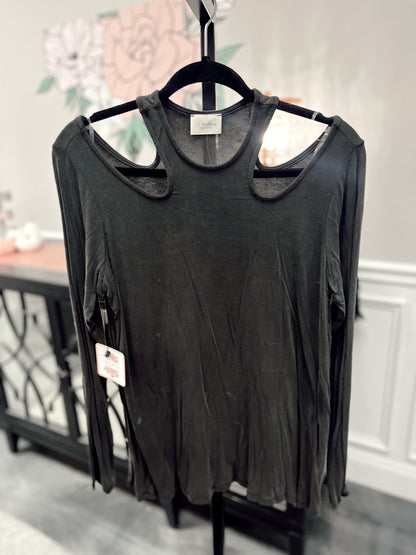 GRAY CUT OUT TOP (Medium)