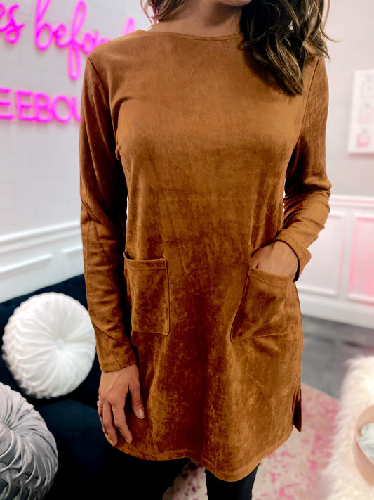 LUXE: SUEDE TUNIC